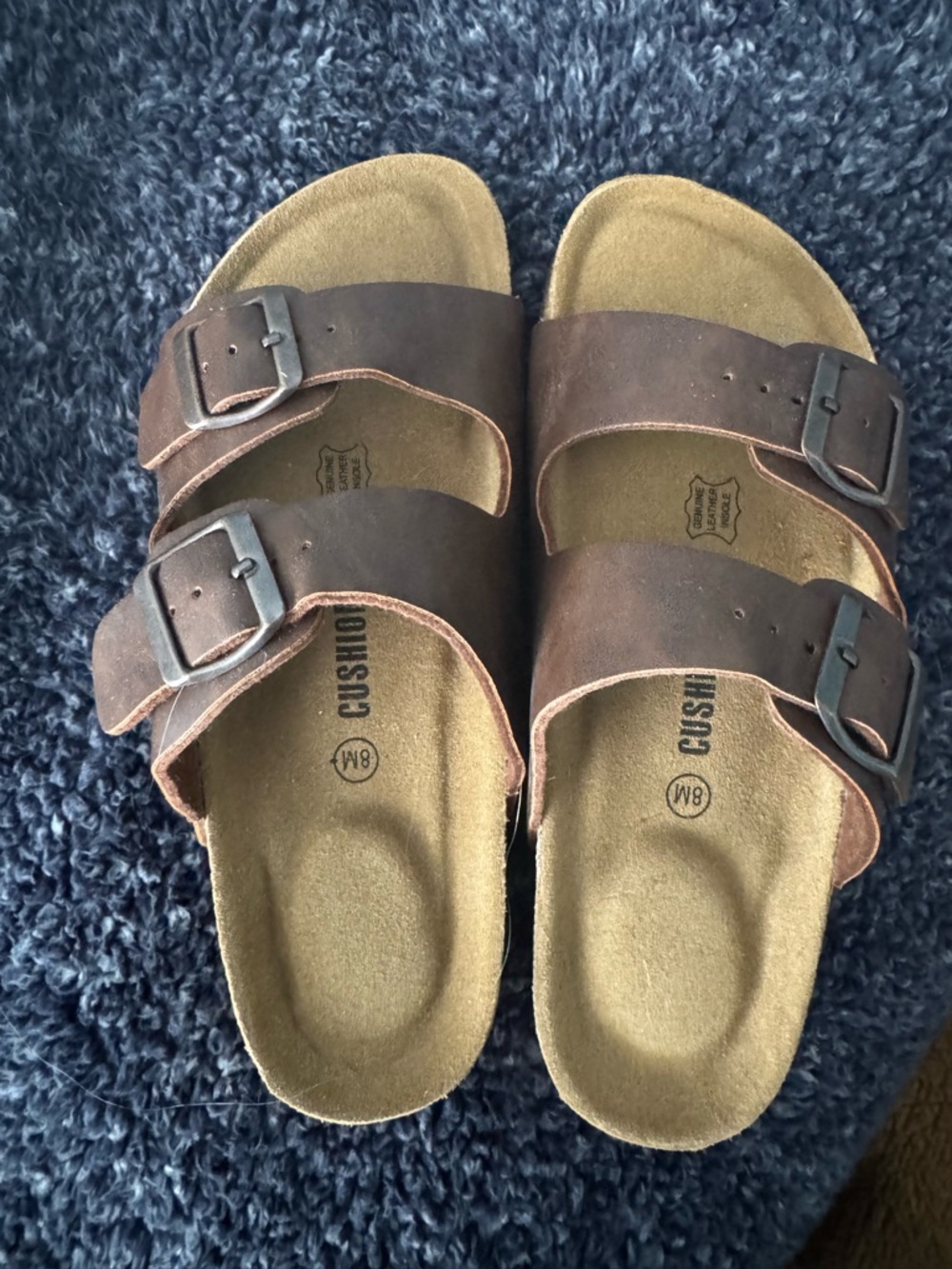 Cushionaire brown sandals